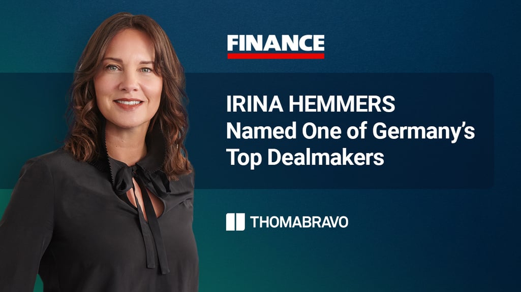 FINANCE named Thoma Bravo Partner Irina Hemmers